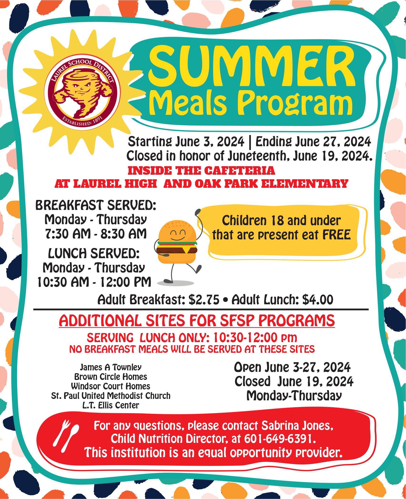 Summer Meals program
